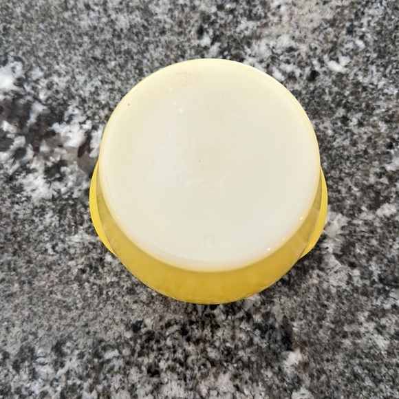 Glasbake McKee honey whip jar pot with lid - yellow - Picture 3 of 8